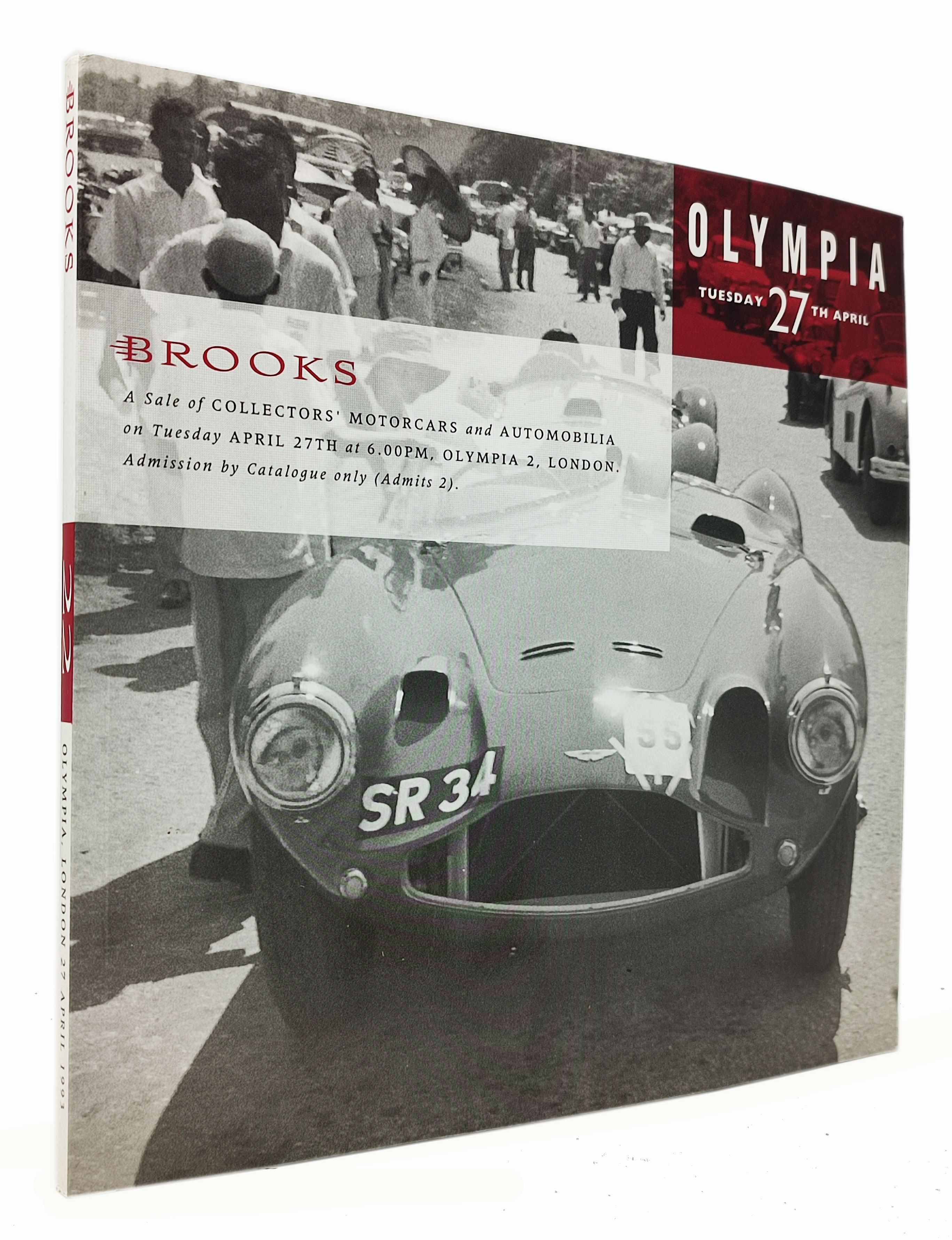 CATALOGO ASTA DI AUTOMOBILI E AUTOMOBILIA BROOKS OLYMPIA 27 APRIL 1993 Catalogo 22